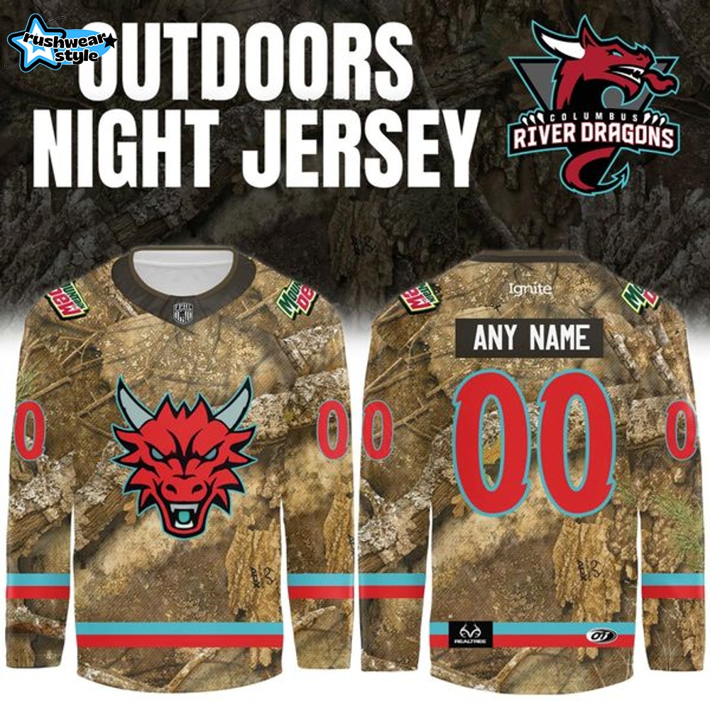 Columbus River Dragons 2026 Outdoors Night Jersey Columbus River Dragons 2026 Outdoors Night Jersey