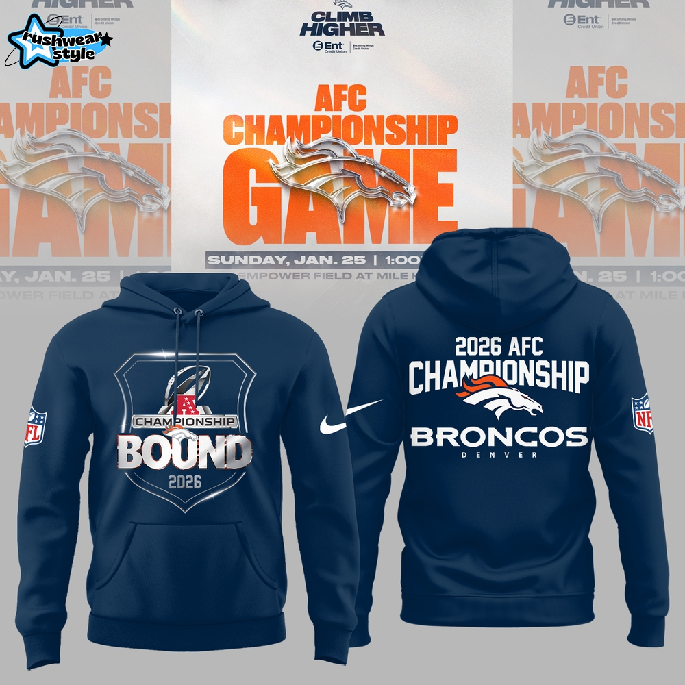 Denver Broncos 2026 Champions BOUND Limited Edition Hoodie - Blue Denver Broncos 2026 Champions BOUND Limited Edition Hoodie - Blue