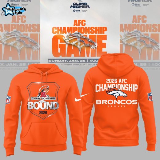 Denver Broncos 2026 Champions BOUND Limited Edition Hoodie - Orange