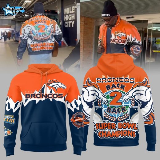 Denver Broncos “Back 2 Back” Super Bowl Champions Limited Edition Hoodie