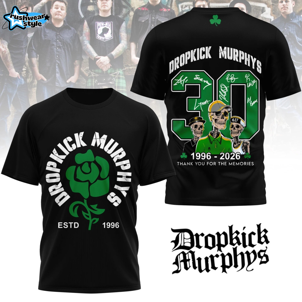 Dropkick Murphys 2026 Limited Edition Shirt - Black Dropkick Murphys 2026 Limited Edition Shirt - Black