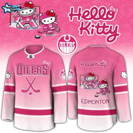 EDM Oilers Special Hello Kitty Limited Edition Jersey