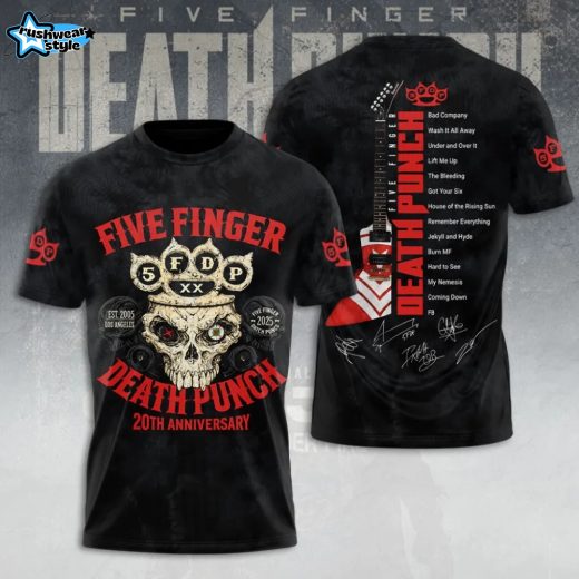 Five Finger Death Punch 20th Anniversary 2026 T Shirt