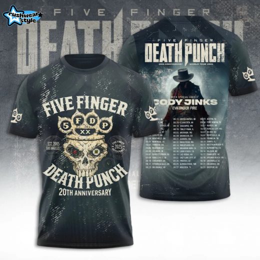 Five Finger Death Punch Tour 2026 3D Apparel