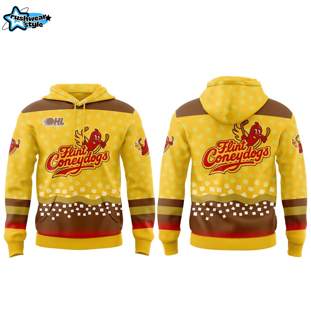 Flint Firebirds Coneydogs 2026 Pullover Hoodie Flint Firebirds Coneydogs 2026 Pullover Hoodie