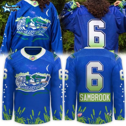 Florida Everblades x Jordan Sambrook Home 239 Hockey Jersey