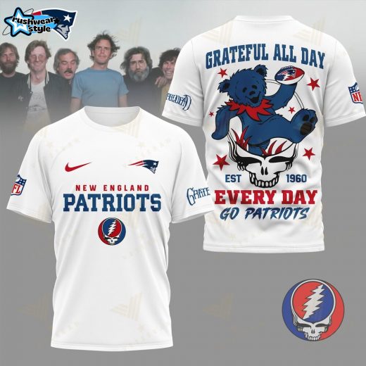 Grateful Dead Dancing Bear NFL Pats Super Bowl Shirt | New England Patriots Shirt