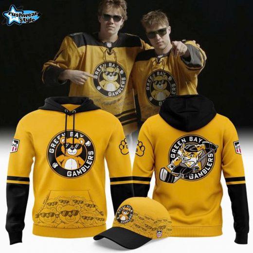 Green Bay Gamblers 2026 Teddy Bear Theme Hoodie