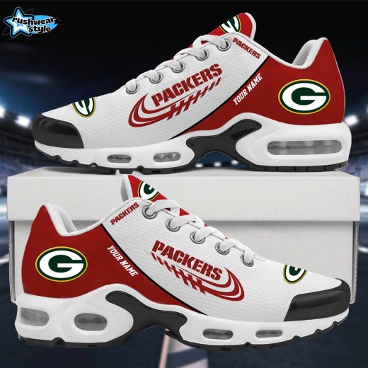 Green Bay Packers Elegant Custom Name VS4 Sports Shoes Red Edition