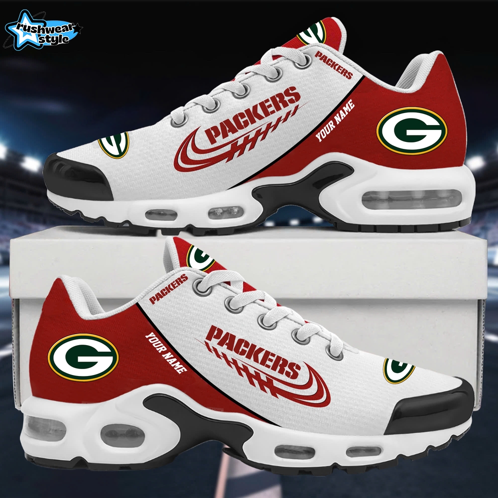 Green Bay Packers Elegant Custom Name VS4 Sports Shoes Red Edition Green Bay Packers Elegant Custom Name VS4 Sports Shoes Red Edition