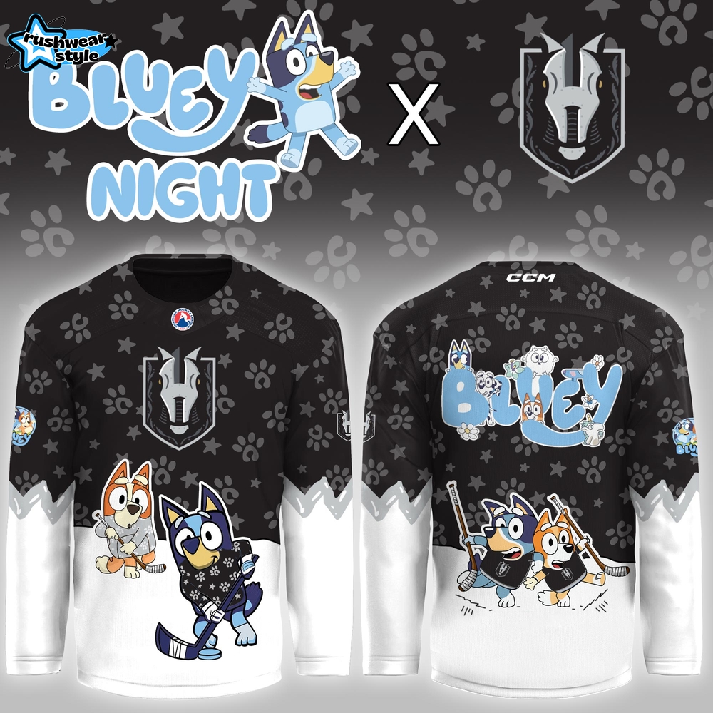 Henderson Silver Knights Bluey Night Game Limited Hockey Jersey Henderson Silver Knights Bluey Night Game Limited Hockey Jersey