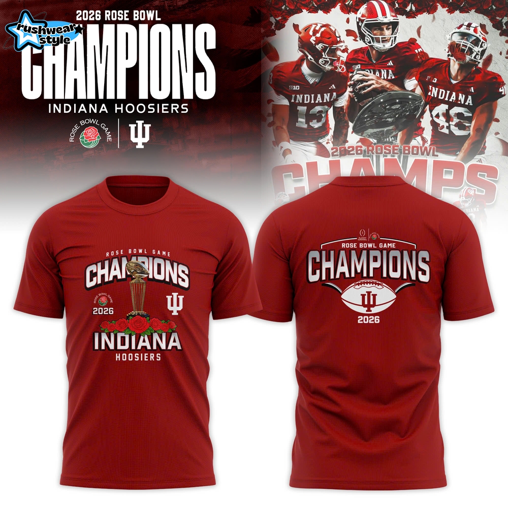 Indiana Hoosiers 2026 Rose Bowl Champions T-shirt Indiana Hoosiers 2026 Rose Bowl Champions T-shirt