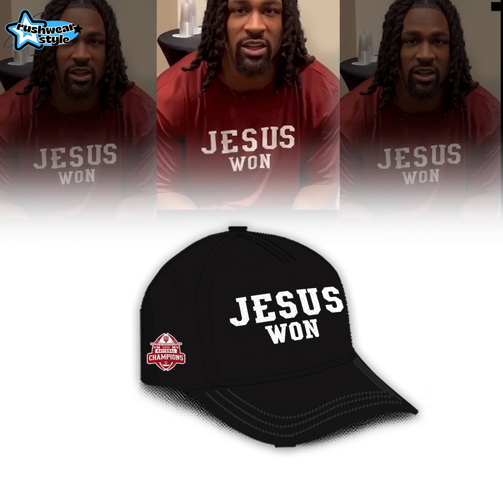 Indiana Hoosiers ” Jesus Won” 2026 National Champions Limited Edition Shirt Indiana Hoosiers ” Jesus Won” 2026 National Champions Limited Edition Shirt