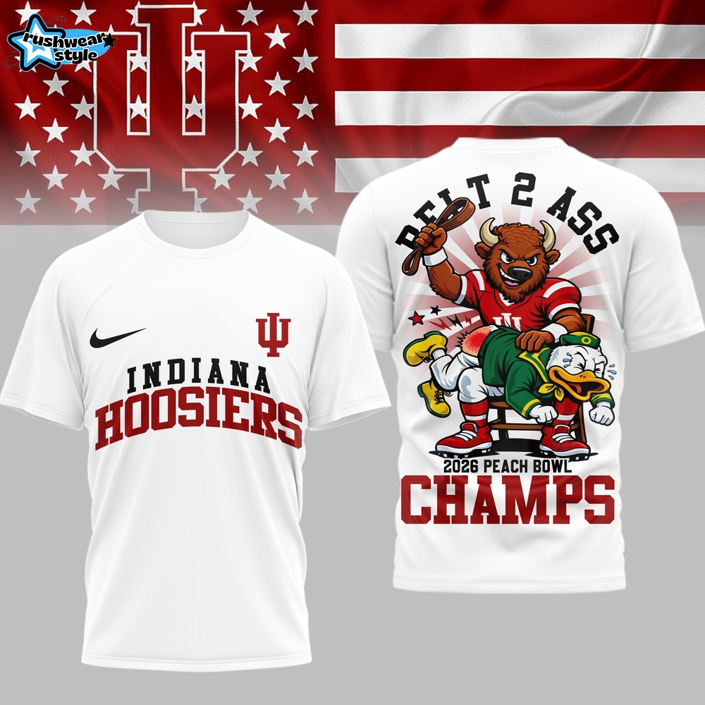 Indiana Hoosiers | PREMIUM NCAA 2026 PEACH BOWL 3D SHIRT TD Indiana Hoosiers | PREMIUM NCAA 2026 PEACH BOWL 3D SHIRT TD
