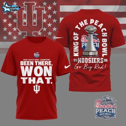 Indiana Hoosiers | Premium NCAA Peach Bowl Champions 3D Shirt