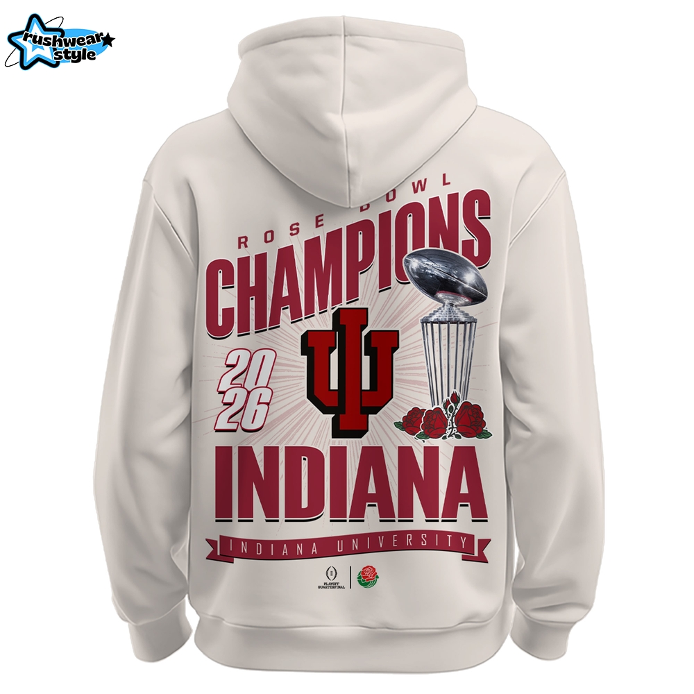 Indiana Hoosiers – Rose Bowl Champions Hoodie Ver 2 Indiana Hoosiers – Rose Bowl Champions Hoodie Ver 2