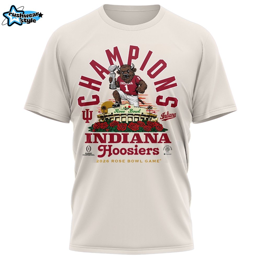 Indiana Hoosiers – Rose Bowl Champions T-shirt Ver 2 Indiana Hoosiers – Rose Bowl Champions T-shirt Ver 2