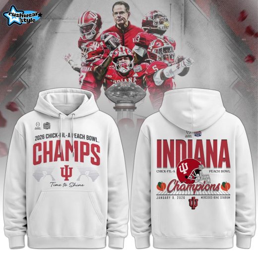 Indiana Hoosiers Special Peach Bowl Champions Limited Edition Hoodie