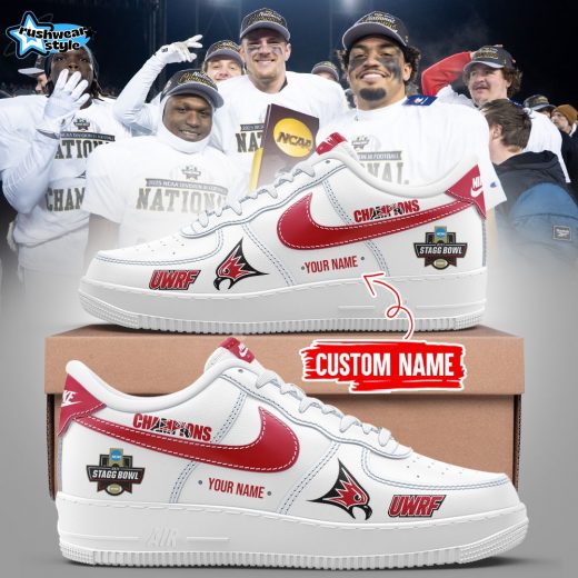 Limited Edition Falcon Football 2025 NCAA Division III National Champions Custom Name Shoes