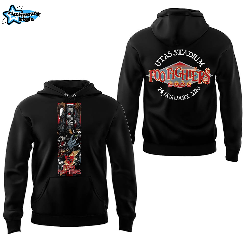 Limited Edition Foo Fighter Tour Tasmania Hoodie Limited Edition Foo Fighter Tour Tasmania Hoodie