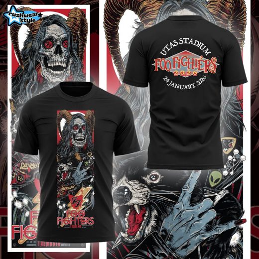 Limited Edition Foo Fighter Tour Tasmania Tshirt