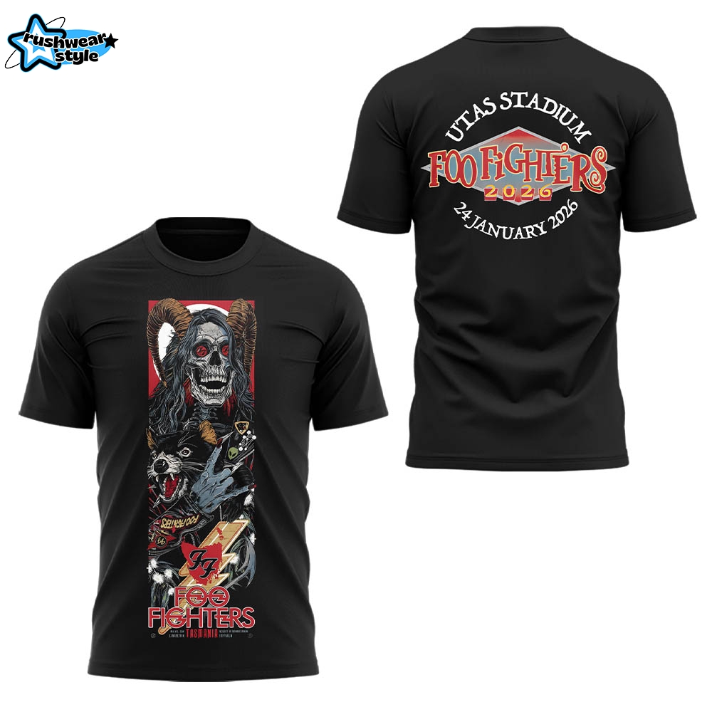 Limited Edition Foo Fighter Tour Tasmania Tshirt Limited Edition Foo Fighter Tour Tasmania Tshirt