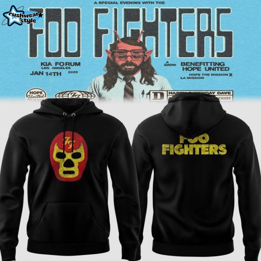 Limited Edition Foo Fighters 2026 Tour LA Merch Hoodie