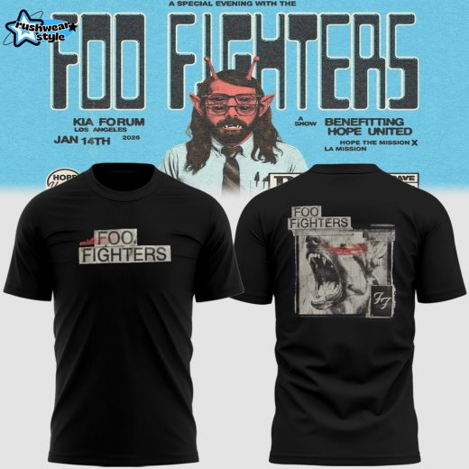 Limited Edition Foo Fighters 2026 Tour LA Merch TShirt