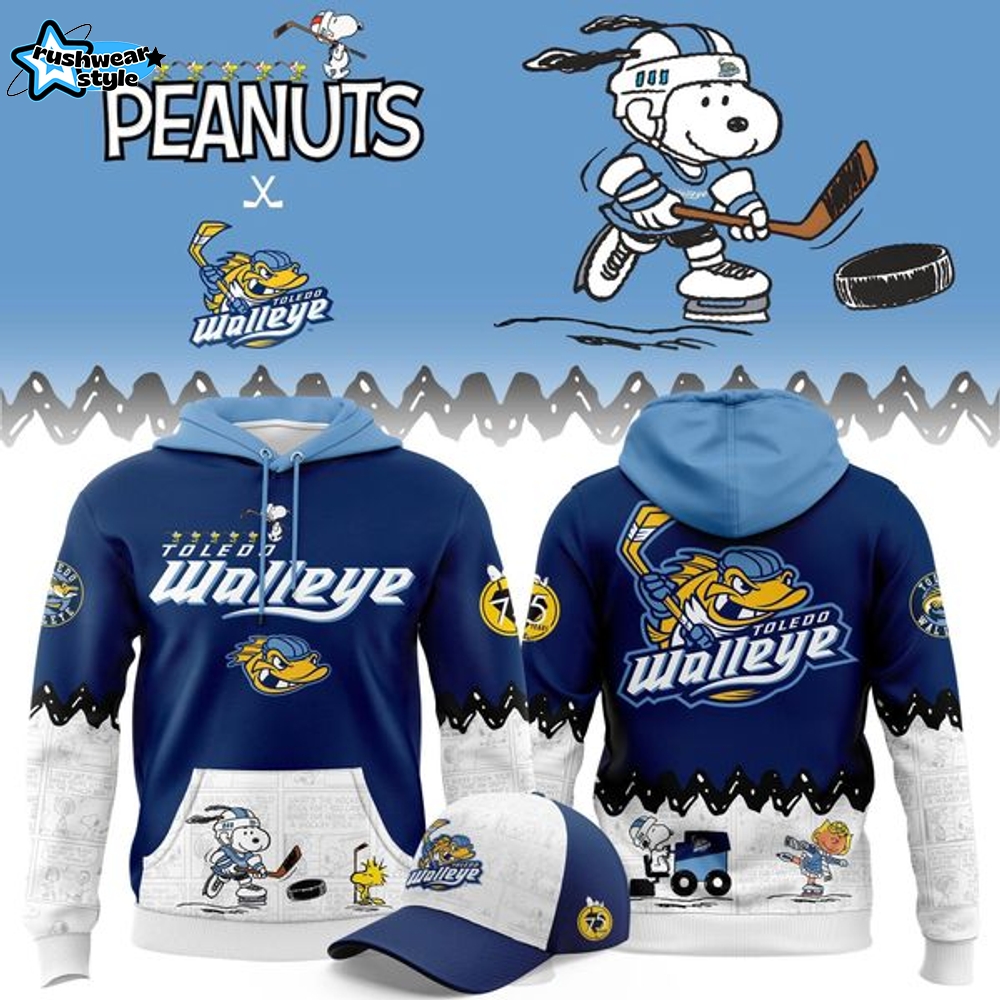 Limited Edition Idaho Steelheads '' Peanuts Night '' Snoopy Hoodie Limited Edition Idaho Steelheads '' Peanuts Night '' Snoopy Hoodie