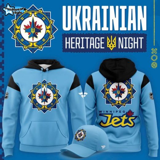 Limited Edition Winnipeg Jets '' Ukrainian Heritage Night '' 2026 Hoodie