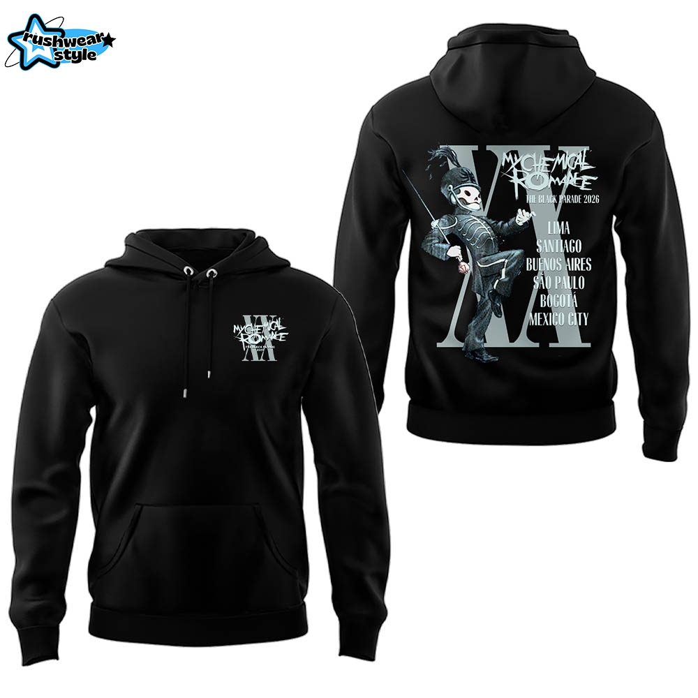 MCR The Black Parade 2026 Tour Hoodie – Variant 4 MCR The Black Parade 2026 Tour Hoodie – Variant 4