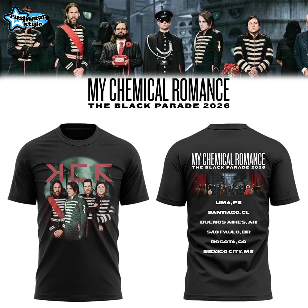 MCR The Black Parade 2026 Tour Limited Edition T-Shirt – Variant 3 MCR The Black Parade 2026 Tour Limited Edition T-Shirt – Variant 3