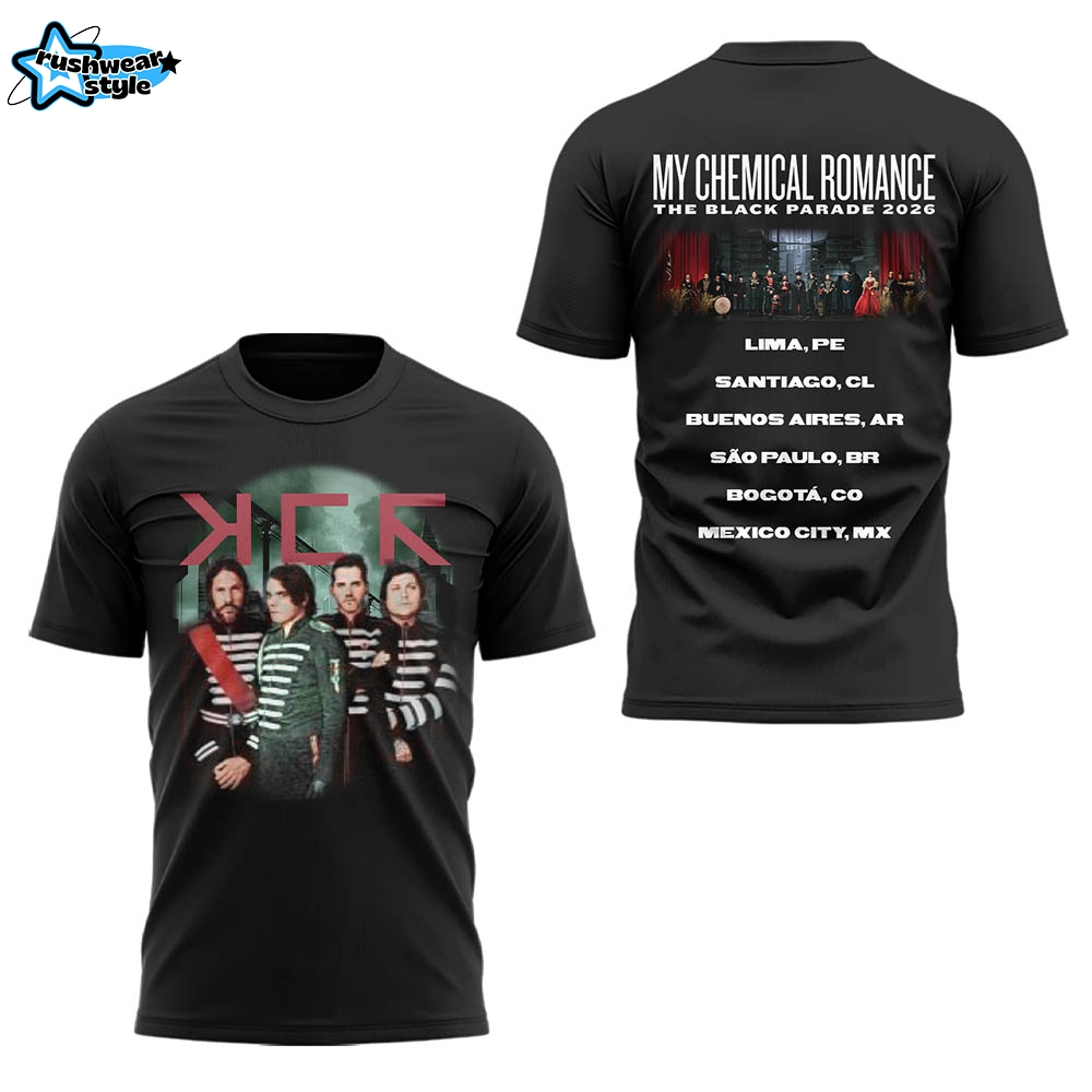 MCR The Black Parade 2026 Tour Limited Edition T-Shirt – Variant 3 MCR The Black Parade 2026 Tour Limited Edition T-Shirt – Variant 3