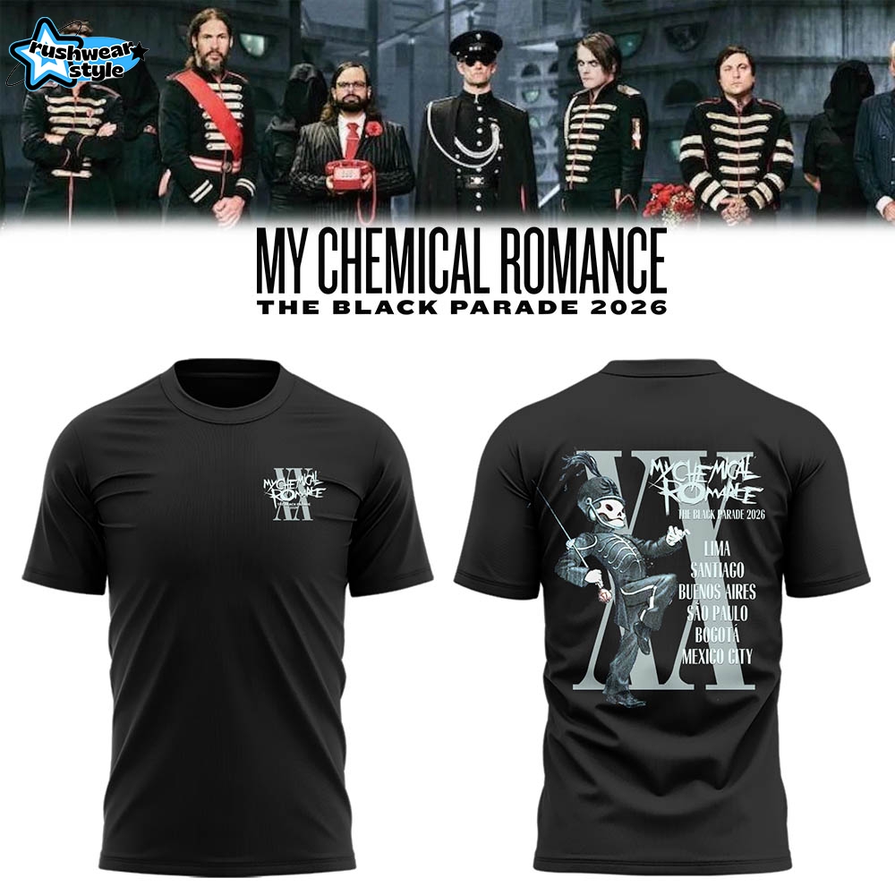 MCR The Black Parade 2026 Tour Limited Edition T-Shirt – Variant 7 MCR The Black Parade 2026 Tour Limited Edition T-Shirt – Variant 7