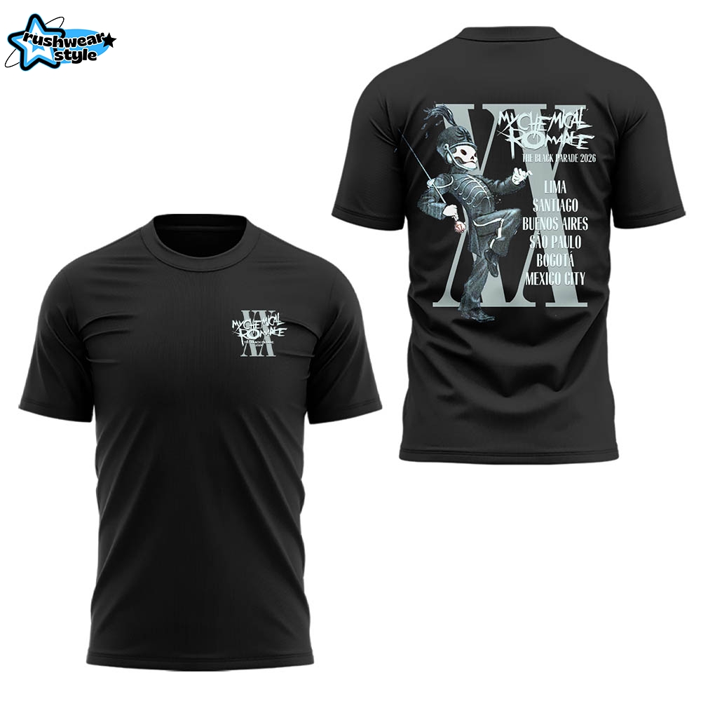 MCR The Black Parade 2026 Tour Limited Edition T-Shirt – Variant 7 MCR The Black Parade 2026 Tour Limited Edition T-Shirt – Variant 7