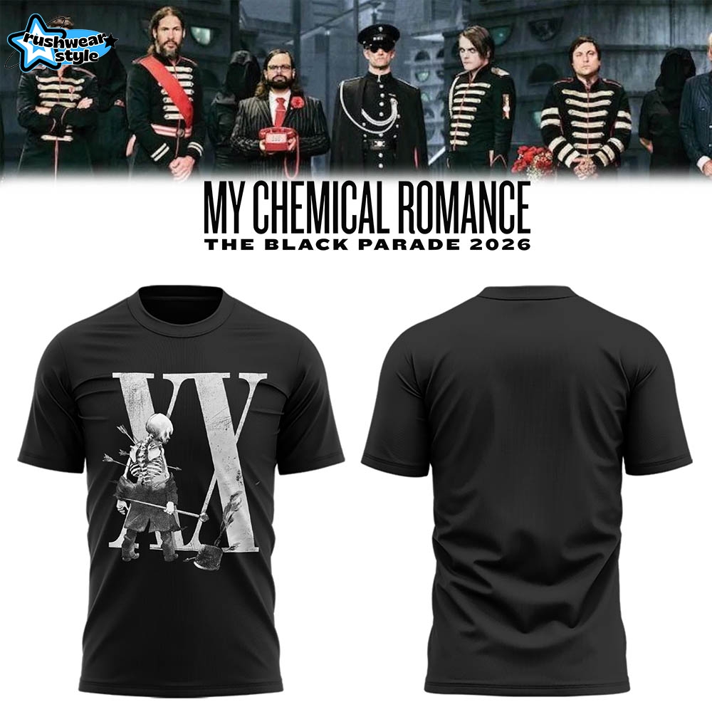 MCR The Black Parade 2026 Tour Limited Edition T-Shirt – Variant 9 MCR The Black Parade 2026 Tour Limited Edition T-Shirt – Variant 9