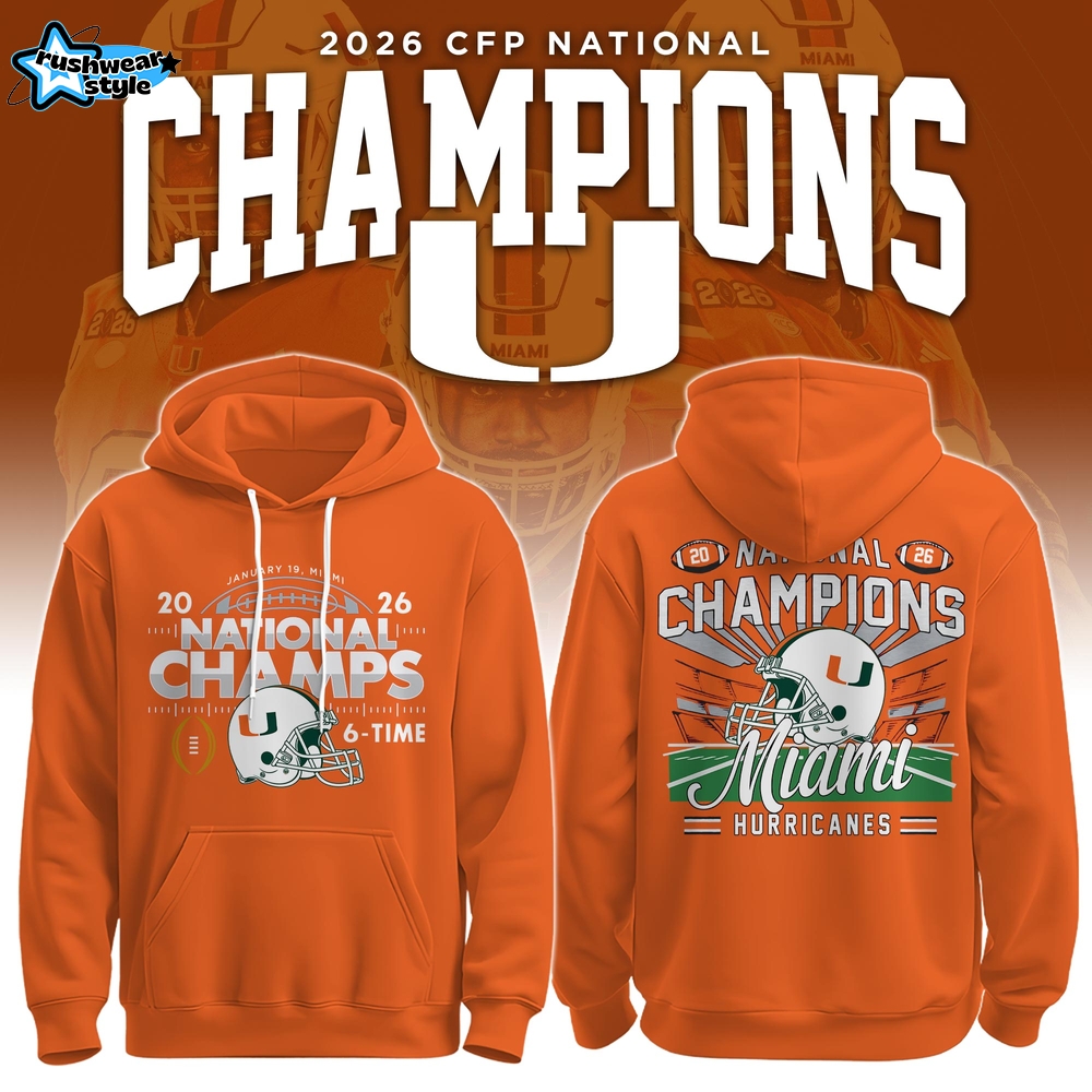 MIA 2026 College Football Playoff Champions Hoodie Limited Edition Home MIA 2026 College Football Playoff Champions Hoodie Limited Edition Home
