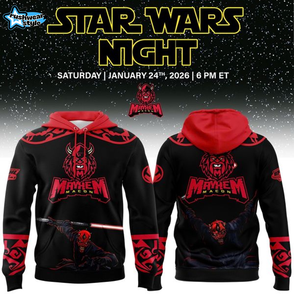 Macon Mayhem x 2026 Star Wars Night Hoodie Macon Mayhem x 2026 Star Wars Night Hoodie