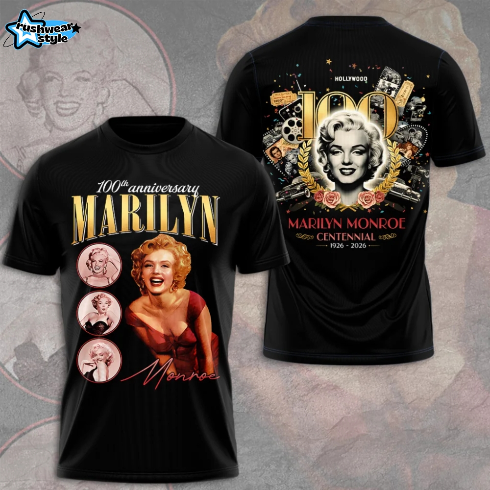 Marilyn Monroe 100th Anniversary 3D Apparel Marilyn Monroe 100th Anniversary 3D Apparel