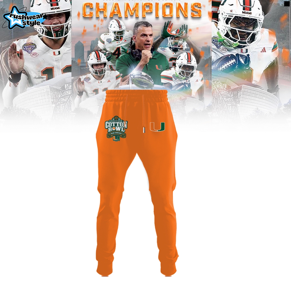 Miami Hurricanes College Football Playoff 2025 Cotton Bowl Champions Hoodie Miami Hurricanes College Football Playoff 2025 Cotton Bowl Champions Hoodie