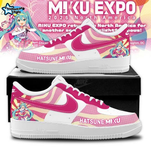 Miku Expo 2026 North America Limited AF1 Shoes Pink Version