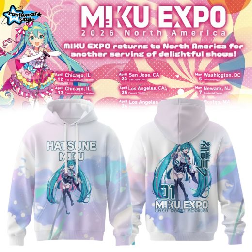 Miku Expo 2026 North America Limited Fan Hoodie Blue Version