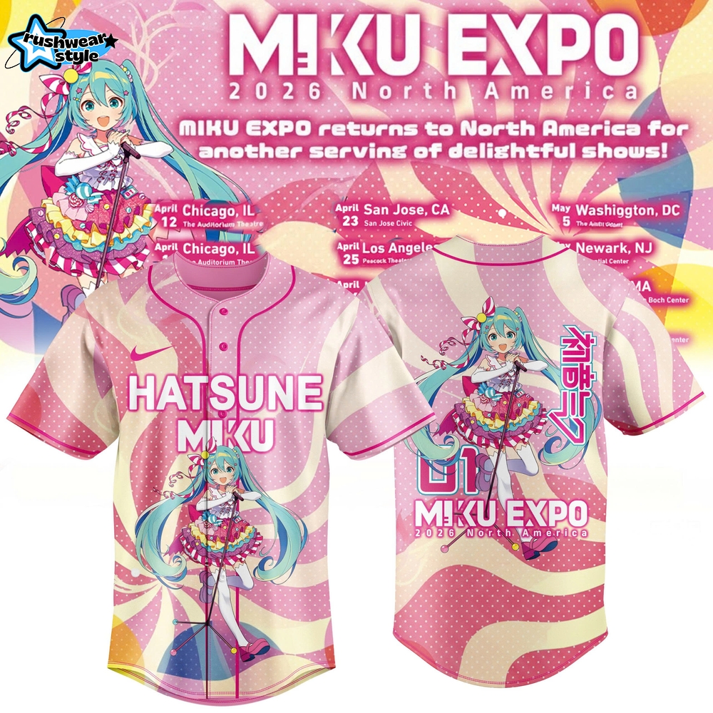 Miku Expo 2026 North America Limited Jersey Pink Edition Miku Expo 2026 North America Limited Jersey Pink Edition