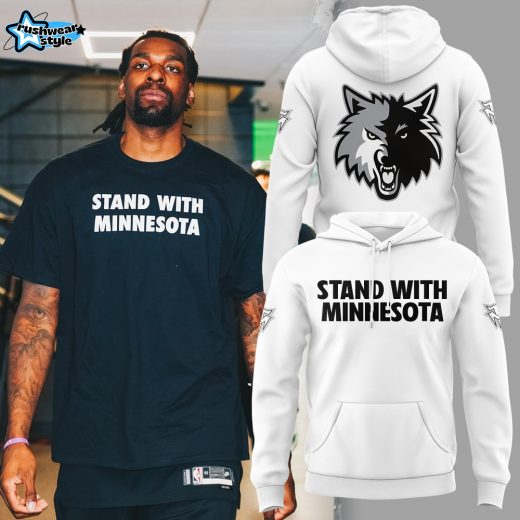 Minnesota Timberwolves "Stand With Minnesota" Hoodie - White