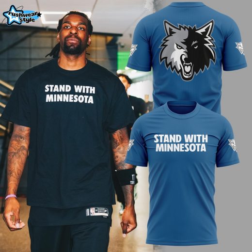 Minnesota Timberwolves "Stand With Minnesota" T-Shirt - Blue
