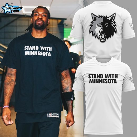 Minnesota Timberwolves "Stand With Minnesota" T-Shirt - White