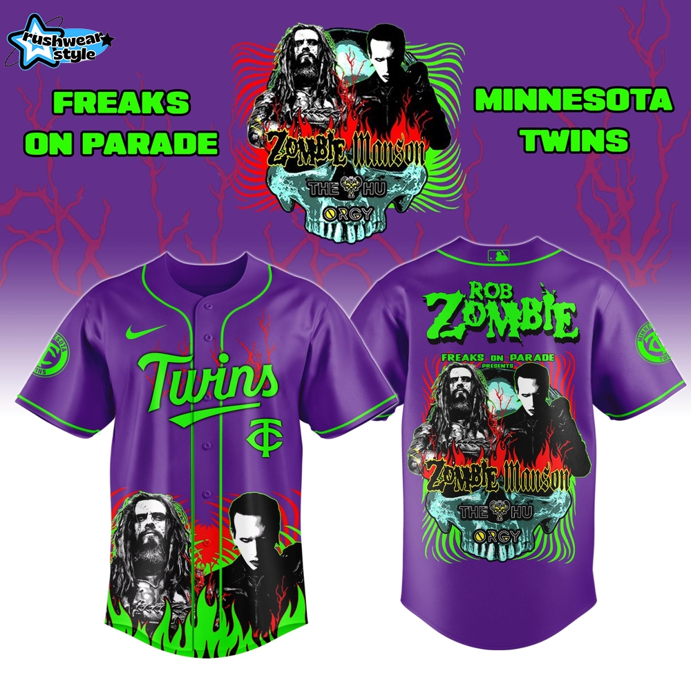 Minnesota Twins x Freaks On Parade Tour 2026 Colab Jersey Limited Edition Minnesota Twins x Freaks On Parade Tour 2026 Colab Jersey Limited Edition