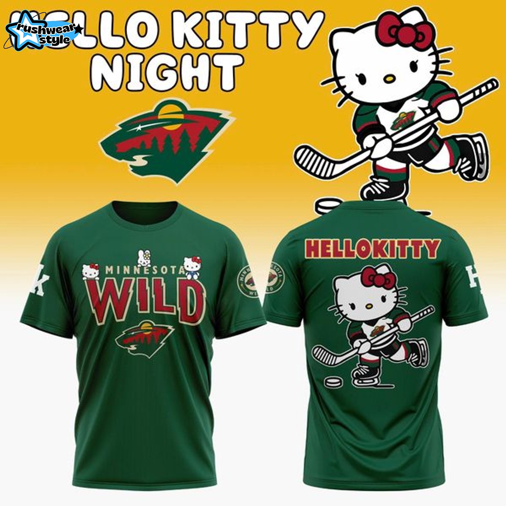 Minnesota Wild x Hello Kitty Night 2026 T-shirt Minnesota Wild x Hello Kitty Night 2026 T-shirt