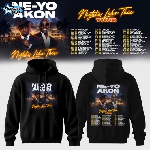 NE-YO & AKON: Nights Like This Tour 2026 Collection Hoodie