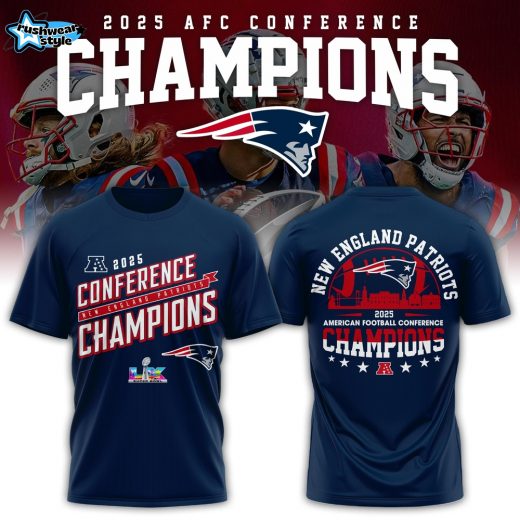New England Patriots 2026 AFC Conference Champions T-Shirt Design V1